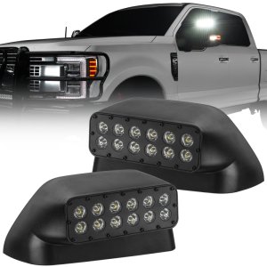 Ford Super Duty Side Mirrors - ORACLE Lighting - LED Off-Road Ditch Lights - `17-`22